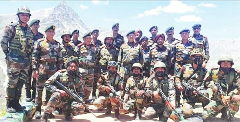 CDS Bipin Rawat at Drass sector on Sunday.